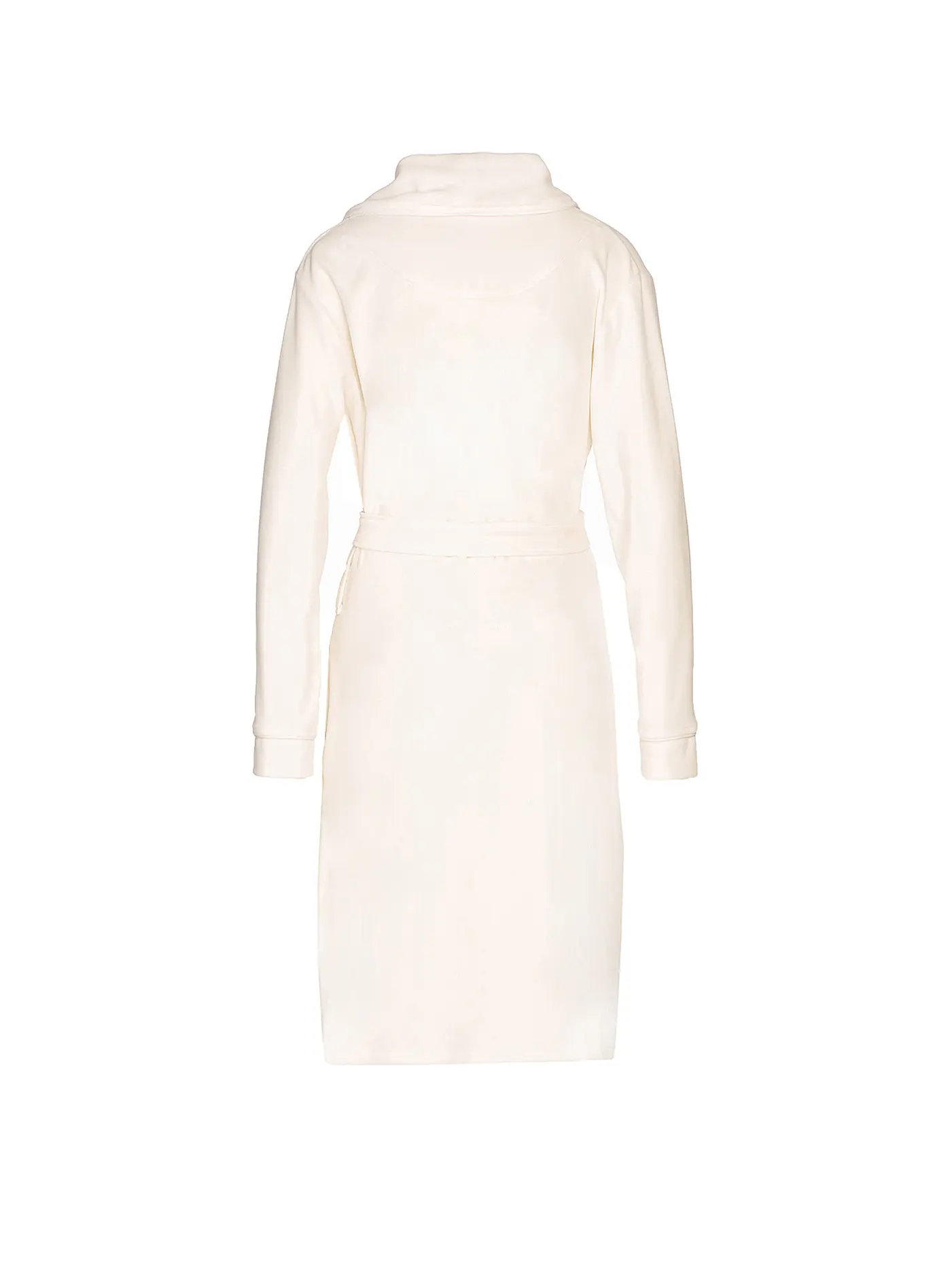 VOSSEN | Damen Nikivelour Bademantel Vivienne Ivory | creme